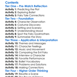 Royal Opera House The Sleeping Beauty 2020 Worksheet Activity Booklet