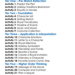 Royally Yours This Christmas 2023 Worksheet Activity Booklet