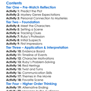 Ruby Herring Mysteries Her Last Breath 2019 Worksheet Activity Booklet