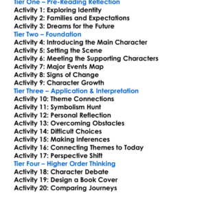 Rubyfruit Jungle Rita Mae Brown Worksheet Activity Booklet