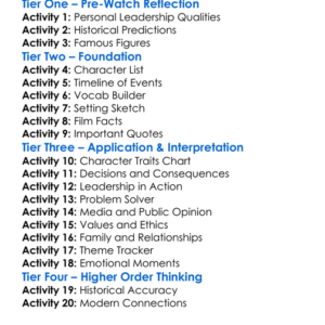 Rudy The Rudy Giuliani Story 2003 Worksheet Activity Booklet