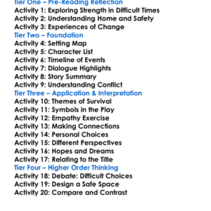 Ruined Lynn Nottage Worksheet Activity Booklet