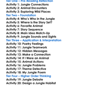 Rumble In The Jungle Giles Andreae Worksheet Activity Booklet