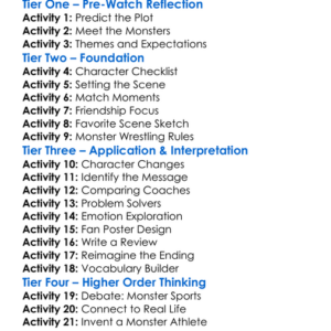 Rumble Worksheet Activity Booklet