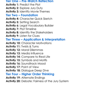 Runaway Jury 2003 Worksheet Activity Booklet