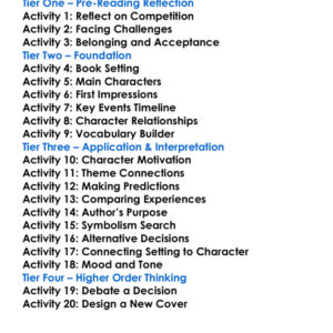 Runner Patricia Highsmith Worksheet Activity Booklet