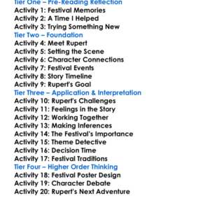 Rupert And The Festival Fun Worksheet Activity Booklet