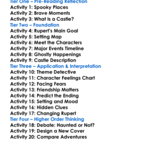 Rupert And The Haunted Castle Worksheet Activity Booklet