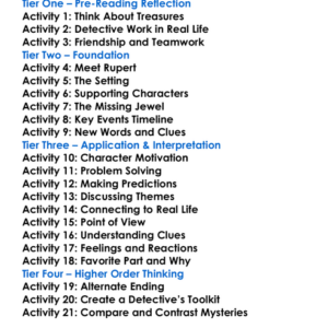 Rupert And The Missing Jewel Worksheet Activity Booklet