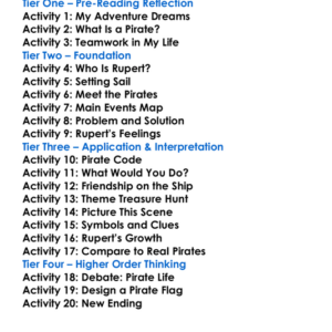 Rupert And The Pirates Worksheet Activity Booklet