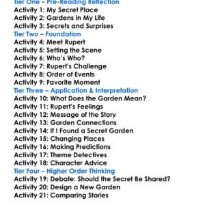 Rupert And The Secret Garden Worksheet Activity Booklet