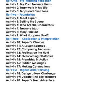 Rupert And The Treasure Hunt Worksheet Activity Booklet