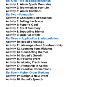 Rupert And The Winter Games Worksheet Activity Booklet