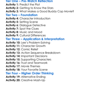 Rush Hour 1998 Worksheet Activity Booklet