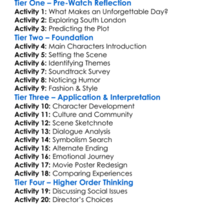 Rye Lane 2023 Worksheet Activity Booklet