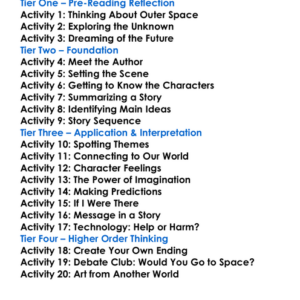 S Is For Space Ray Bradbury Worksheet Activity Booklet