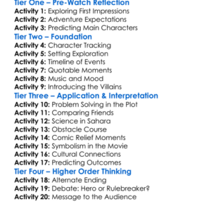 Sahara 2005 Worksheet Activity Booklet