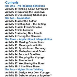 Sailing Alone Around The World Joshua Slocum Worksheet Activity Booklet