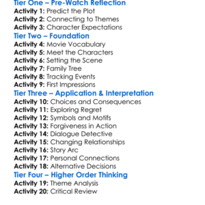 Saint Maybe 1998 Worksheet Activity Booklet
