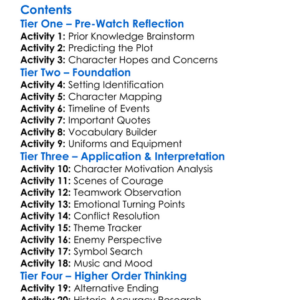 Saints And Soldiers Airborne Creed 2012 Worksheet Activity Booklet