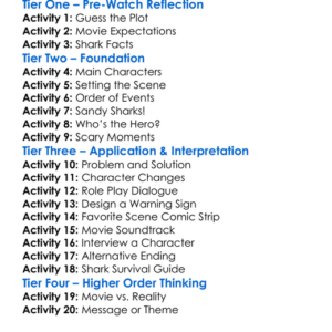 Sand Sharks 2011 Worksheet Activity Booklet