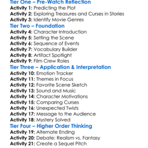 Sands Of Oblivion 2007 Worksheet Activity Booklet