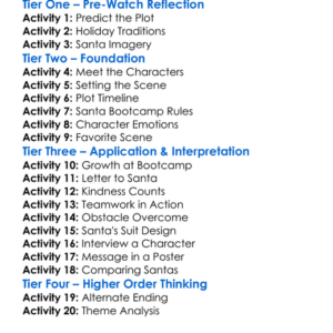 Santa Bootcamp 2022 Worksheet Activity Booklet