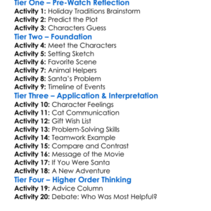 Santa Claws 2014 Worksheet Activity Booklet