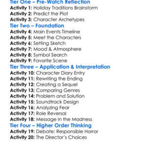 Santa Kills 2019 Worksheet Activity Booklet