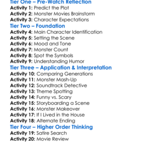 Saturday The 14Th Strikes Back 1988 Worksheet Activity Booklet
