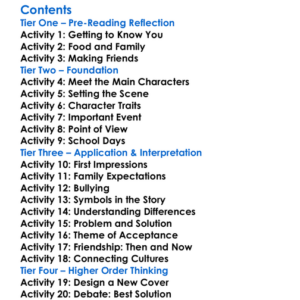 Save Me A Seat Sarah Weeks  Gita Varadarajan Worksheet Activity Booklet