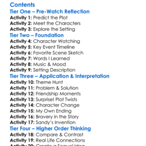 Saving Bikini Bottom The Sandy Cheeks Movie 2024 Worksheet Activity Booklet