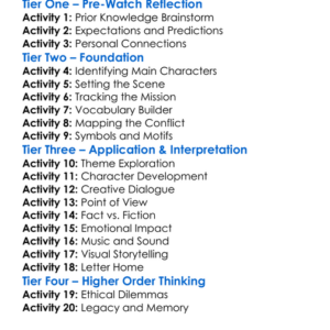 Saving Private Ryan 1998 Worksheet Activity Booklet
