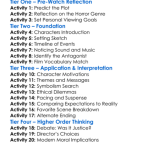 Saw 2004 Worksheet Activity Booklet