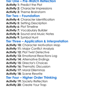 Saw Iv 2007 Worksheet Activity Booklet