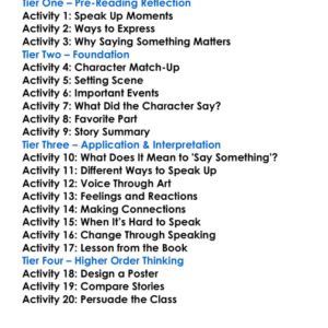 Say Something Peter H Reynolds Worksheet Activity Booklet