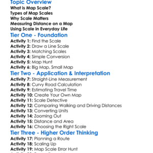 Scale And Distance On Maps Worksheet Activity Booklet