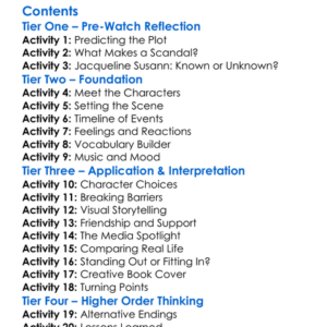 Scandalous Me The Jacqueline Susann Story 1998 Worksheet Activity Booklet