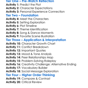 School Dance 2014 Worksheet Activity Booklet