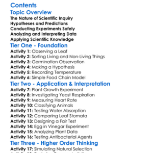 Science Inquiry And Experimentation In Biology Worksheet Activity Booklet