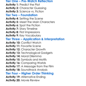 Scienceless Fiction 2014 Worksheet Activity Booklet