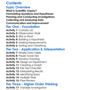 Scientific Inquiry And Experimentation Worksheet Activity Booklet