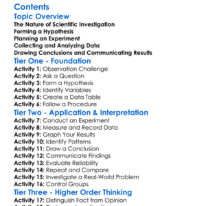 Scientific Investigation And Experimental Design Worksheet Activity Booklet