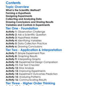 Scientific Method And Experimental Design Worksheet Activity Booklet