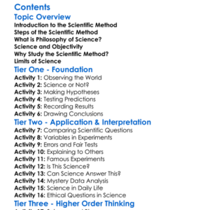 Scientific Method And Philosophy Of Science Worksheet Activity Booklet