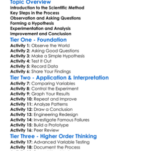 Scientific Method In Engineering Worksheet Activity Booklet