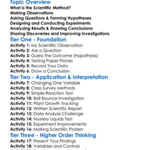 Scientific Method Worksheet Activity Booklet