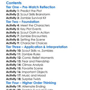 Scouts Guide To The Zombie Apocalypse 2015 Worksheet Activity Booklet