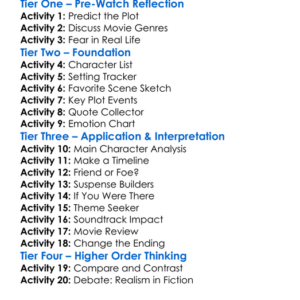 Scream For Help 1984 Worksheet Activity Booklet