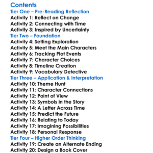 Sea Of Tranquility Emily St John Mandel Worksheet Activity Booklet